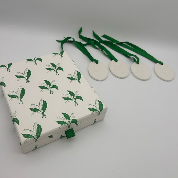 Dior Couture Ceramic Diffuser Lily Of The Valley Flower Medallions Gift Set -New - Picture 4 of 7